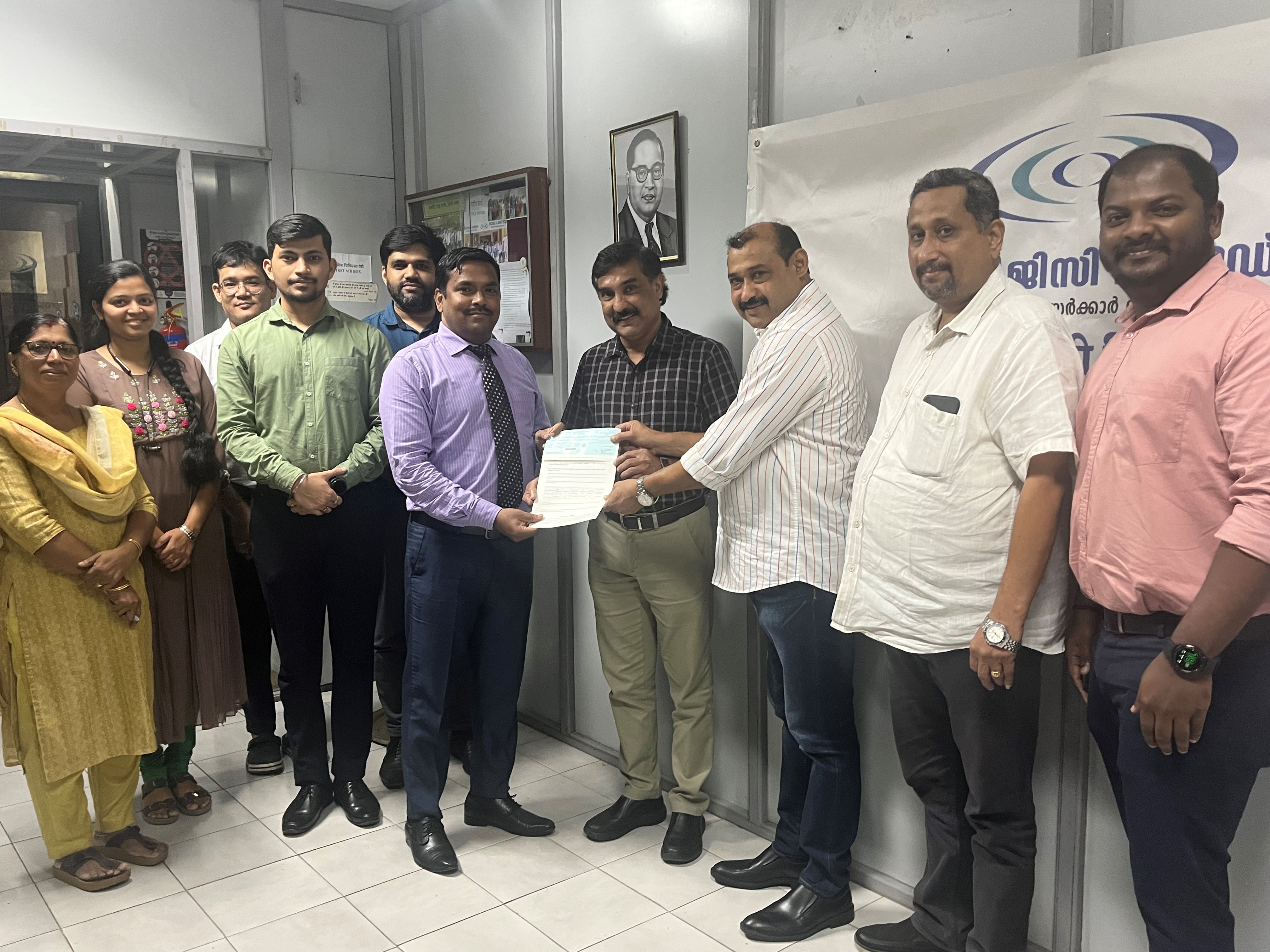 ECGC Kochi Branch settled a claim of Rs. 92,03,288/- to M/s Mangala Marine Exim Private Ltd. on account of non-payment by the Dubai buyer.